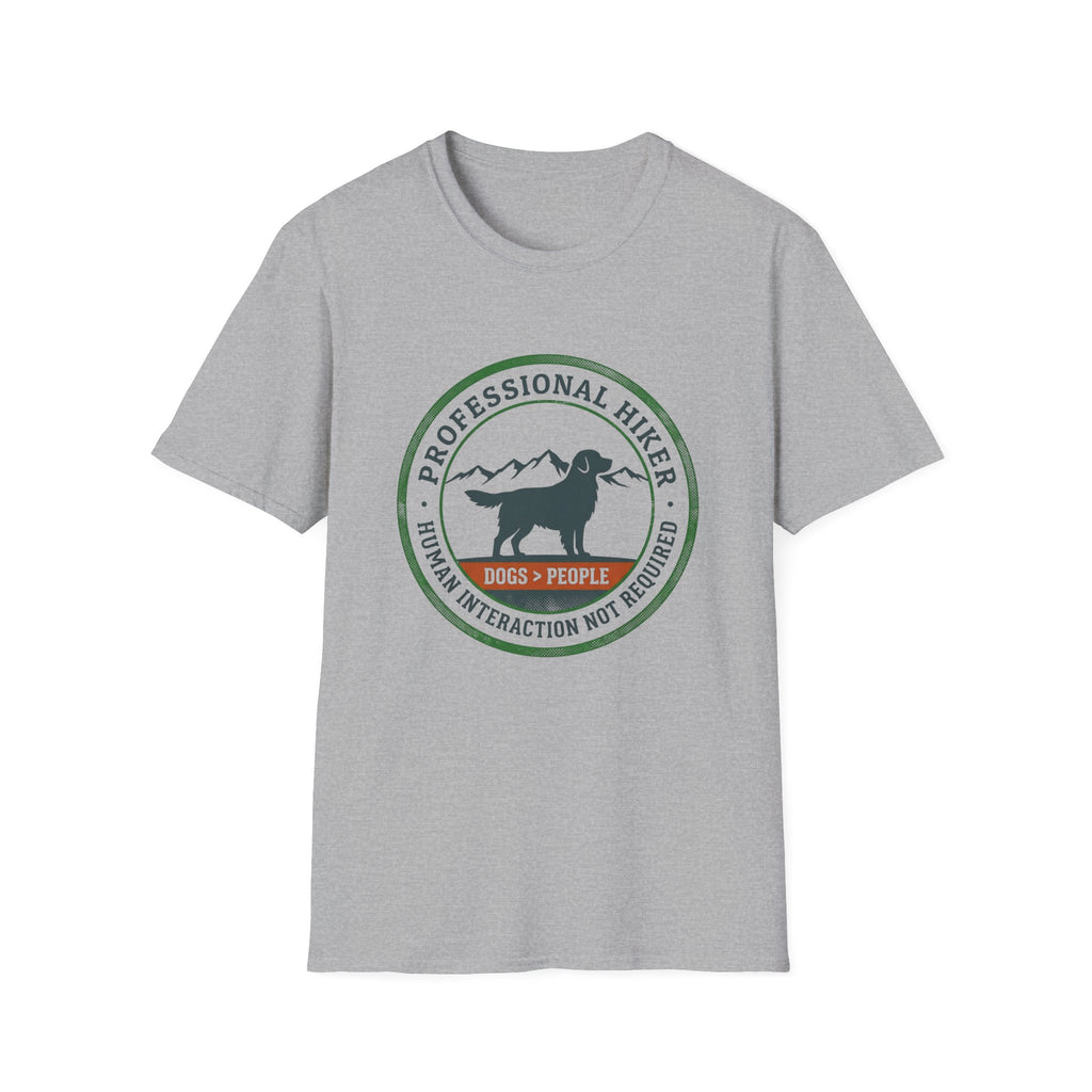 Professional Hiker T‑Shirt — Dogs Over People Graphic Tee