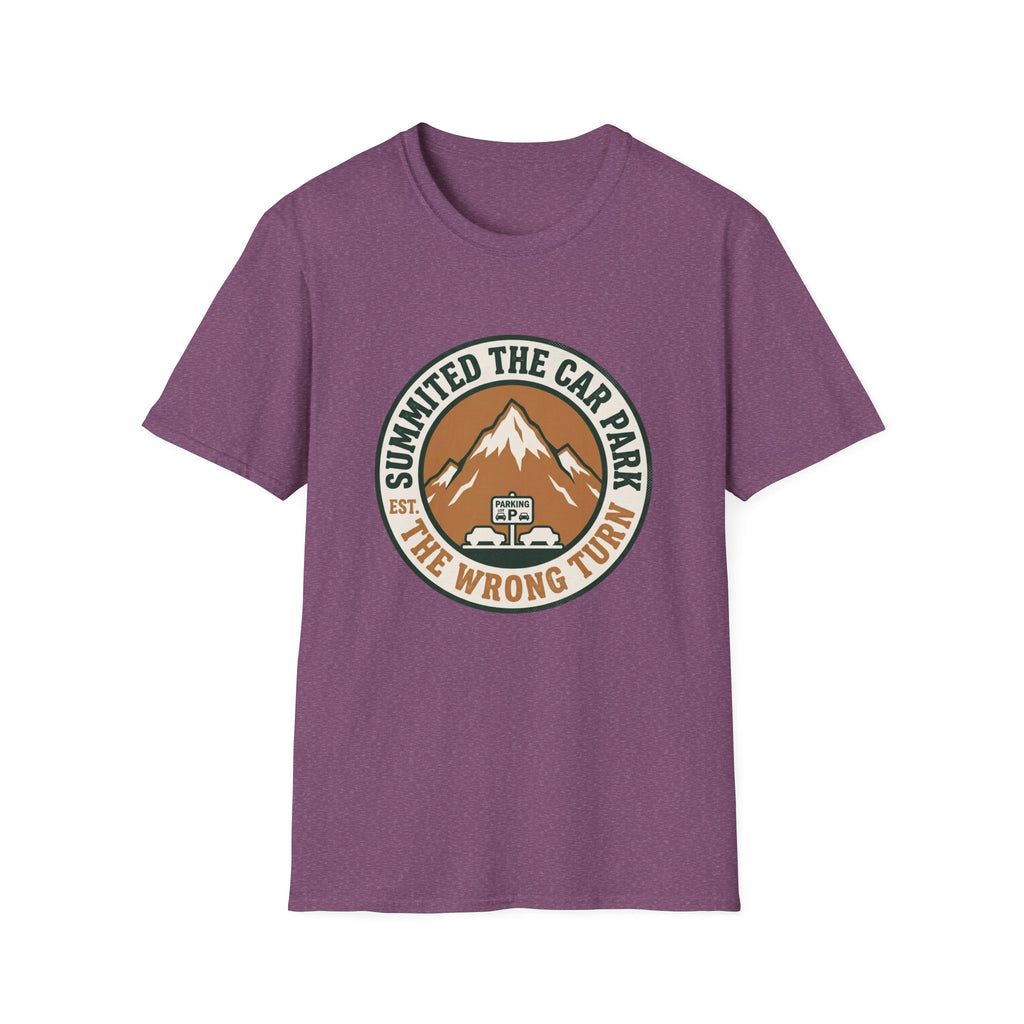 T-Shirt — 'Summited the Car Park' Mountain Adventure Graphic Tee