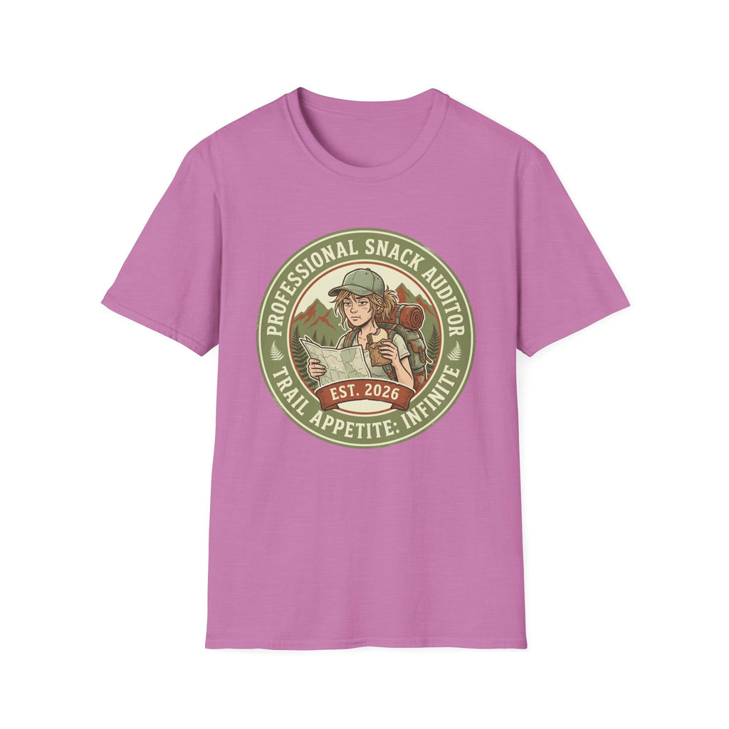 T‑Shirt — "Professional Snack Auditor" Outdoor Hiker Graphic Tee