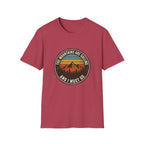 Mountains Are Calling T-Shirt — Vintage Sunset Hiking Tee