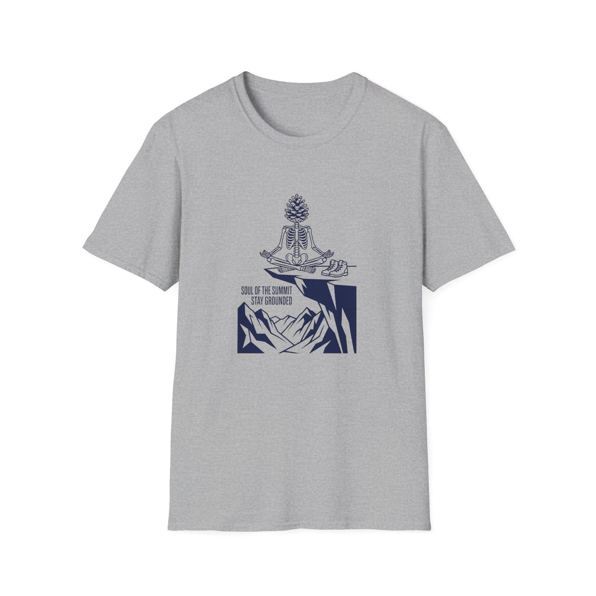 Meditation Pinecone T-Shirt — "Soul of the Summit" Yoga Tee