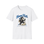 T-Shirt — "Happy Trails" Hiking Bear Graphic Tee