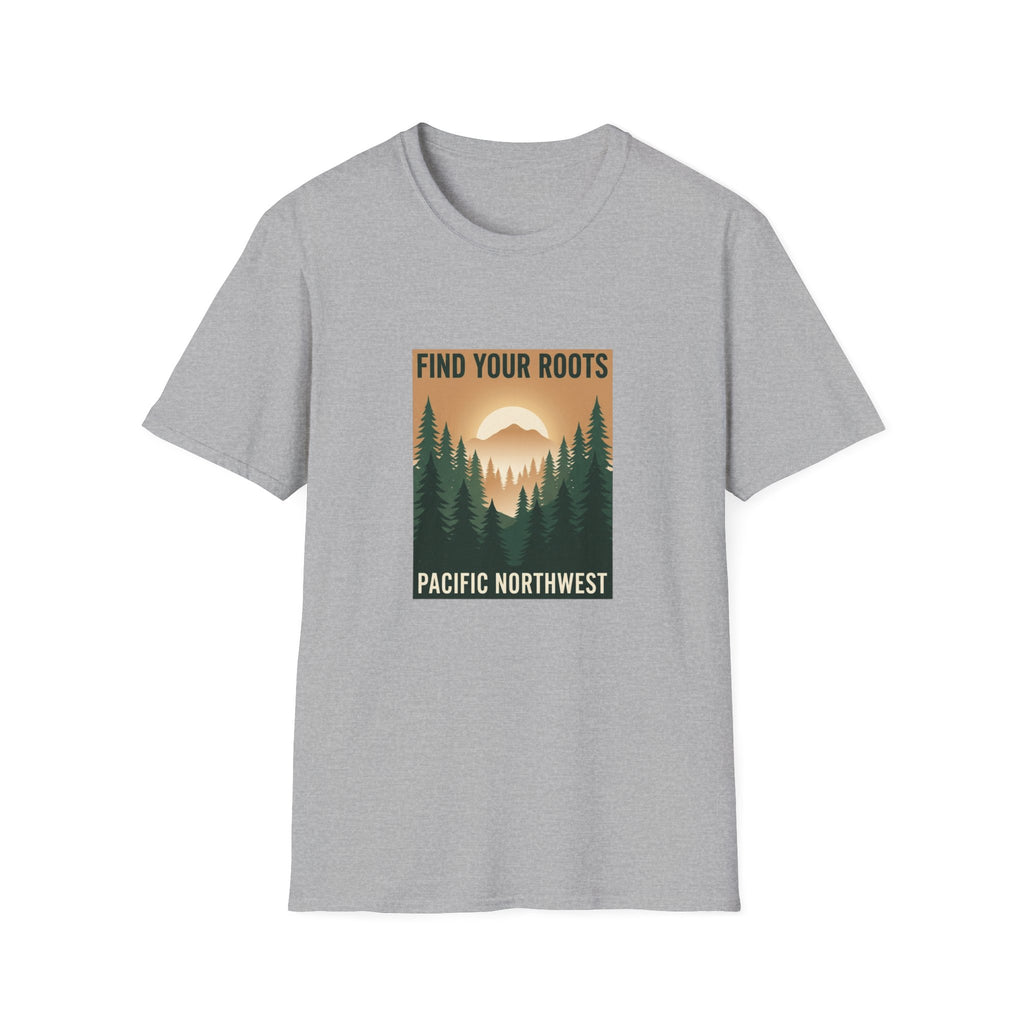 Find Your Roots T-Shirt — Pacific Northwest Retro Forest Tee