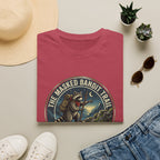 Masked Bandit Trail T-Shirt — Vintage Raccoon Hiking Graphic