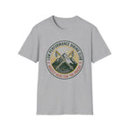 Hiking T-Shirt — "Low Performance Hiking Club" Retro Mountain Graphic
