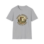 Trail Hopper T-Shirt — 'Trail Hopper Ribbit & Hike' Frog Hiking Graphic Tee