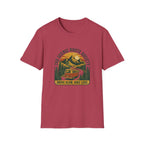 Scenic Route T-Shirt — "The Scenic Route Society: Drive Slow, Hike Less" Mountain Road Tee