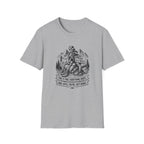 T-Shirt — Skeleton Hiker 'Peak: 0.2 Miles' Vintage Mountain Tee