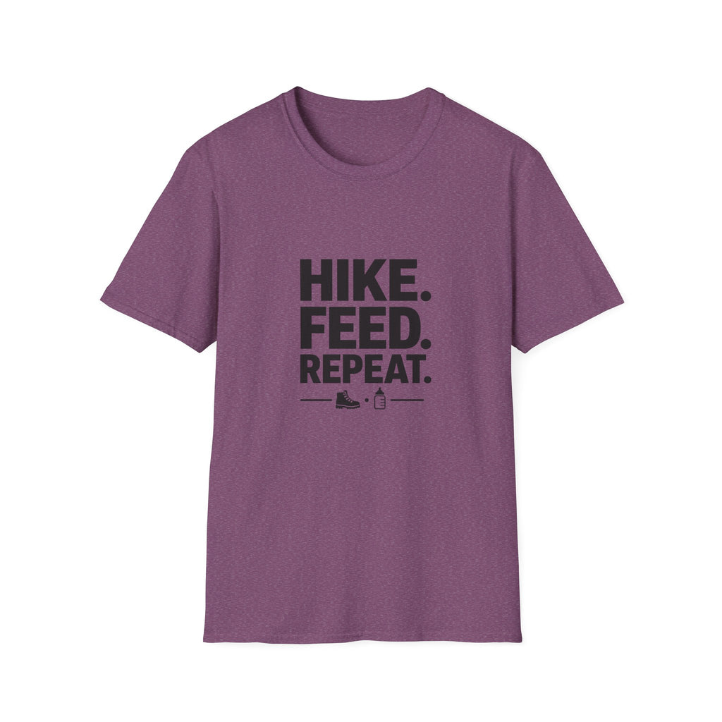 Hike. Feed. Repeat. T‑Shirt — Outdoor Dog Lover Tee
