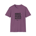 Hike. Feed. Repeat. T‑Shirt — Outdoor Dog Lover Tee