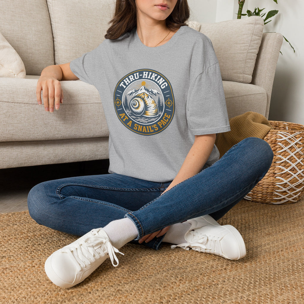 Thru-Hiking Snail's Pace T-Shirt — Slow Hiker Badge Tee
