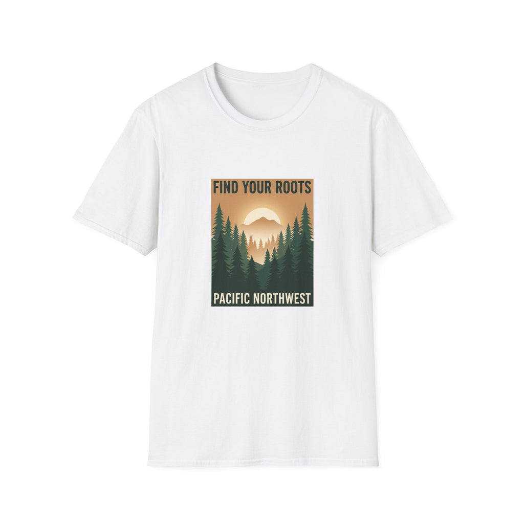 Find Your Roots T-Shirt — Pacific Northwest Retro Forest Tee