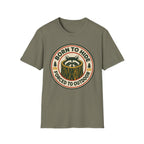 Born to Hide Raccoon T-Shirt — Funny Outdoor Camping Tee