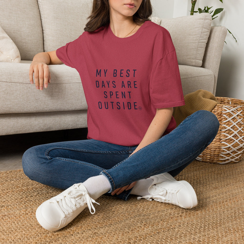 T-Shirt — "My Best Days Are Spent Outside" Outdoor Adventure Tee