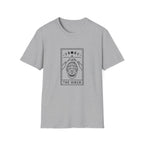 The Hiker T-Shirt — Mountain Beanie Graphic Tee with Moon Phases