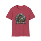 Masked Bandit Trail T-Shirt — Vintage Raccoon Hiking Graphic