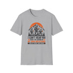 T-Shirt — I Can't Hear You Over My Own Breathing Bigfoot Hiking Graphic