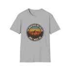 Mountains Are Calling T-Shirt — Vintage Sunset Hiking Tee