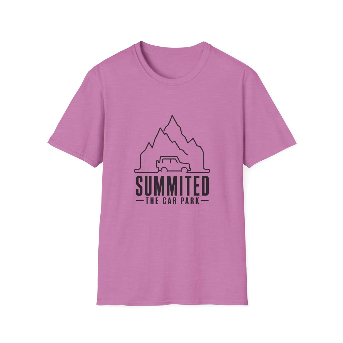 Summited Car Park T-Shirt — Minimal Mountain & Off-Road Graphic Tee