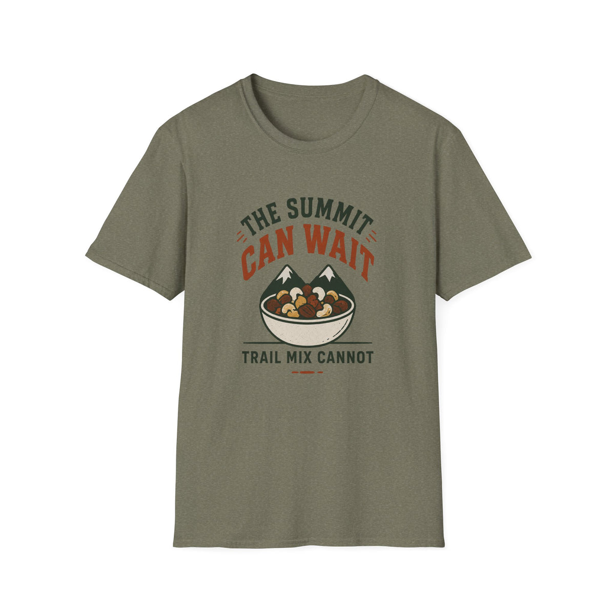 T-Shirt — The Summit Can Wait "Trail Mix Cannot" Outdoor Camping Tee