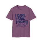 I Came, I Saw, I Croaked T-Shirt — Funny Frog Graphic Tee for Frog Lovers
