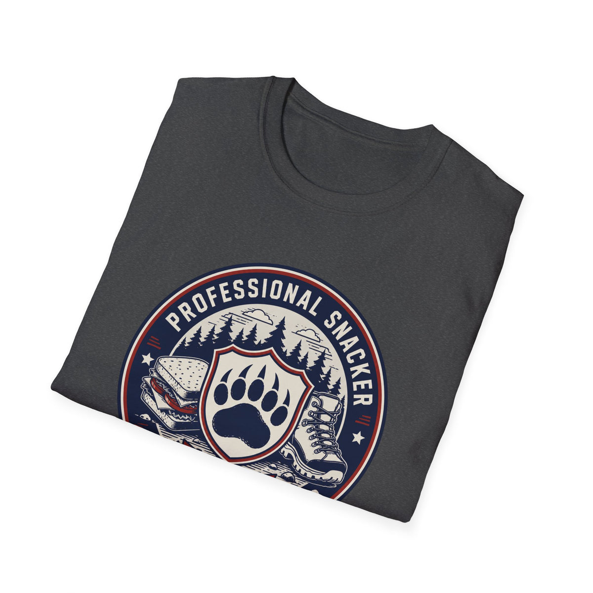 Professional Snacker T‑Shirt — Trail Division Bear Paw Graphic Tee