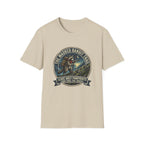 Masked Bandit Trail T-Shirt — Vintage Raccoon Hiking Graphic