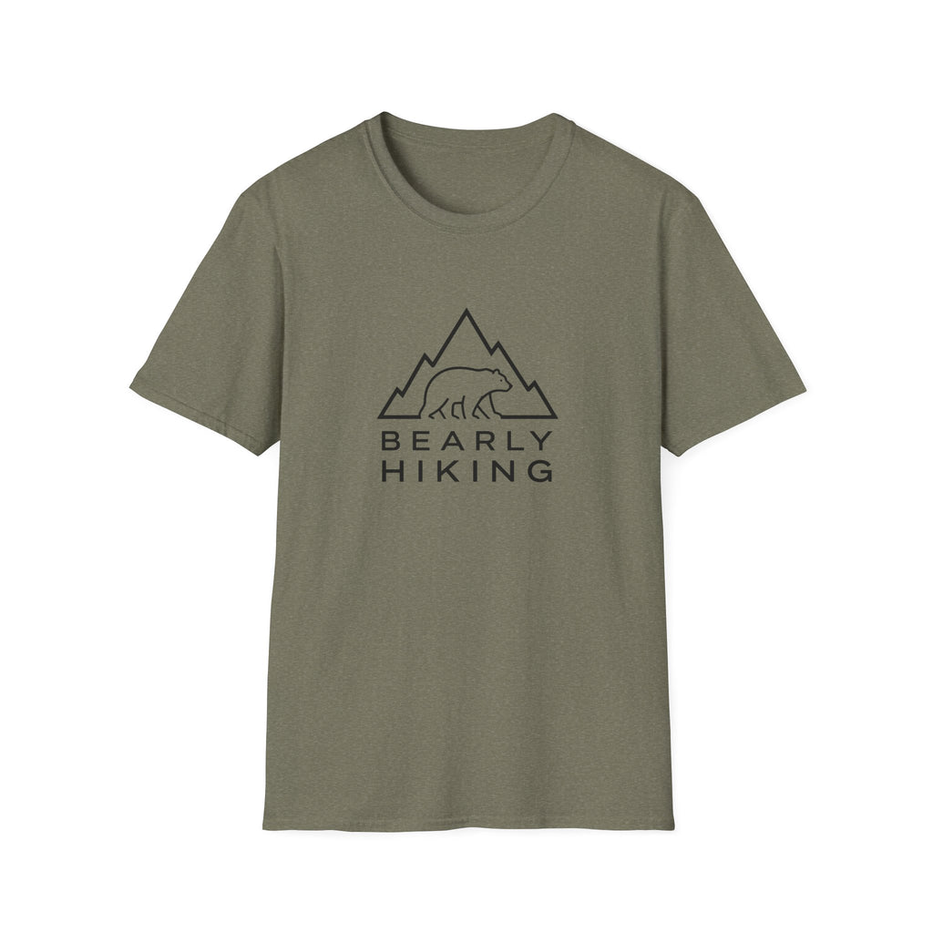 Bearly Hiking T-Shirt — Minimal Mountain Bear Outdoor Tee