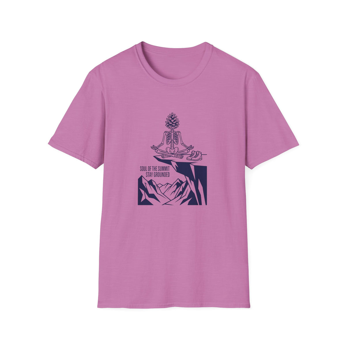 Meditation Pinecone T-Shirt — "Soul of the Summit" Yoga Tee