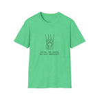 T-Shirt — Knee Anatomy Line Art “Hiking 10% Cardio, 90% Knee Management” Casual Tee