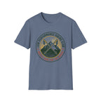 Hiking T-Shirt — "Low Performance Hiking Club" Retro Mountain Graphic