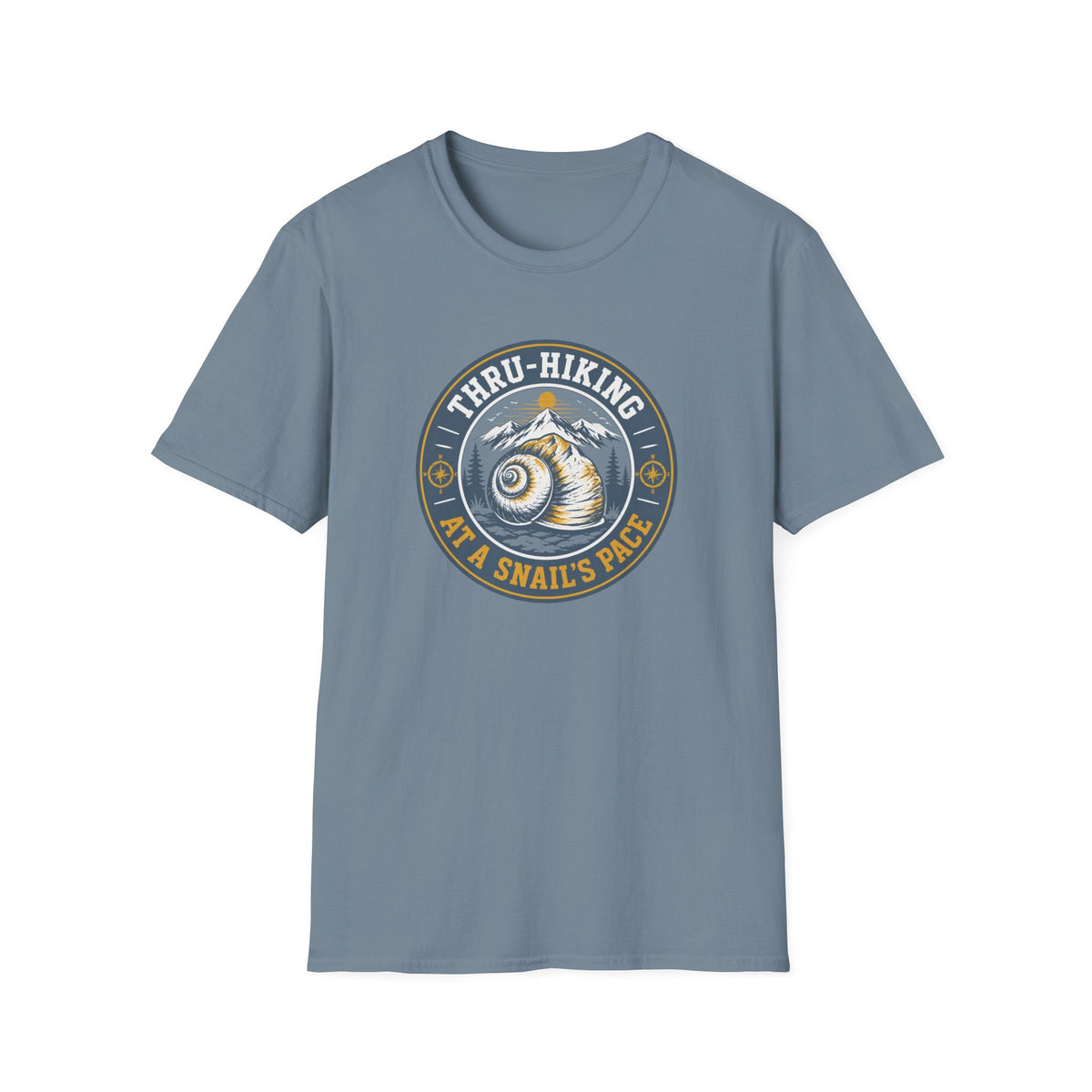 Thru-Hiking Snail's Pace T-Shirt — Slow Hiker Badge Tee
