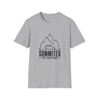 Summited Car Park T-Shirt — Minimal Mountain & Off-Road Graphic Tee