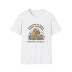 T-Shirt — "Stopping to Smell Every Mushroom" Hedgehog Hiking Graphic Tee