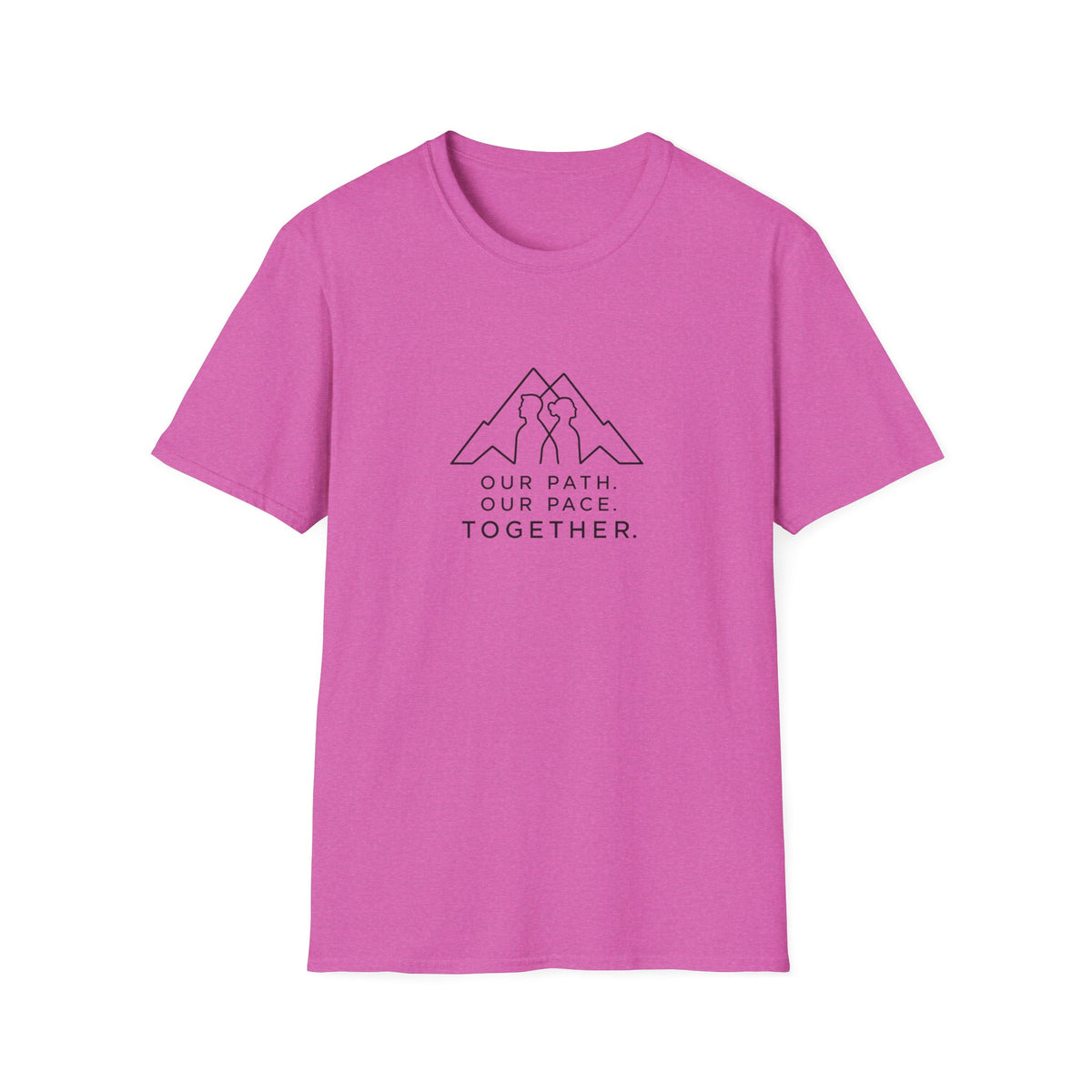 Together Mountain T-Shirt — "Our Path. Our Pace. Together." Couples Hiking Tee