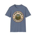 Born to Hide Raccoon T-Shirt — Funny Outdoor Camping Tee