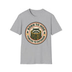 Born to Hide Raccoon T-Shirt — Funny Outdoor Camping Tee
