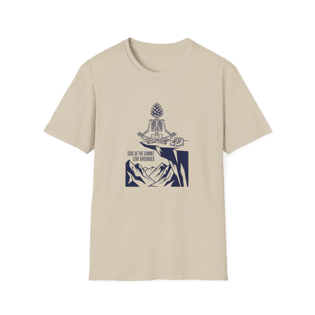 Meditation Pinecone T-Shirt — "Soul of the Summit" Yoga Tee