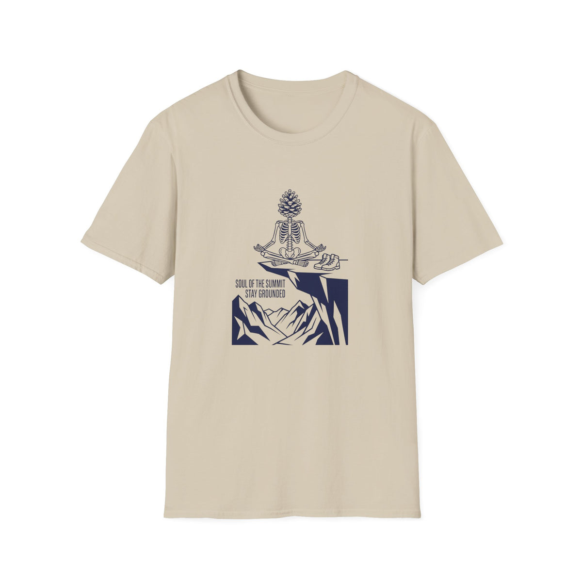 Meditation Pinecone T-Shirt — "Soul of the Summit" Yoga Tee