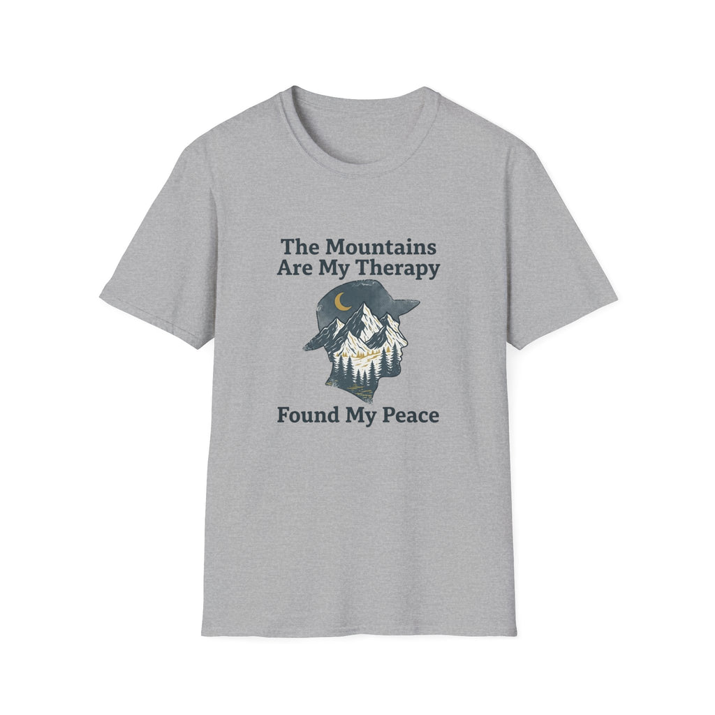 Mountain Therapy T-Shirt — "The Mountains Are My Therapy" Outdoor Graphic Tee