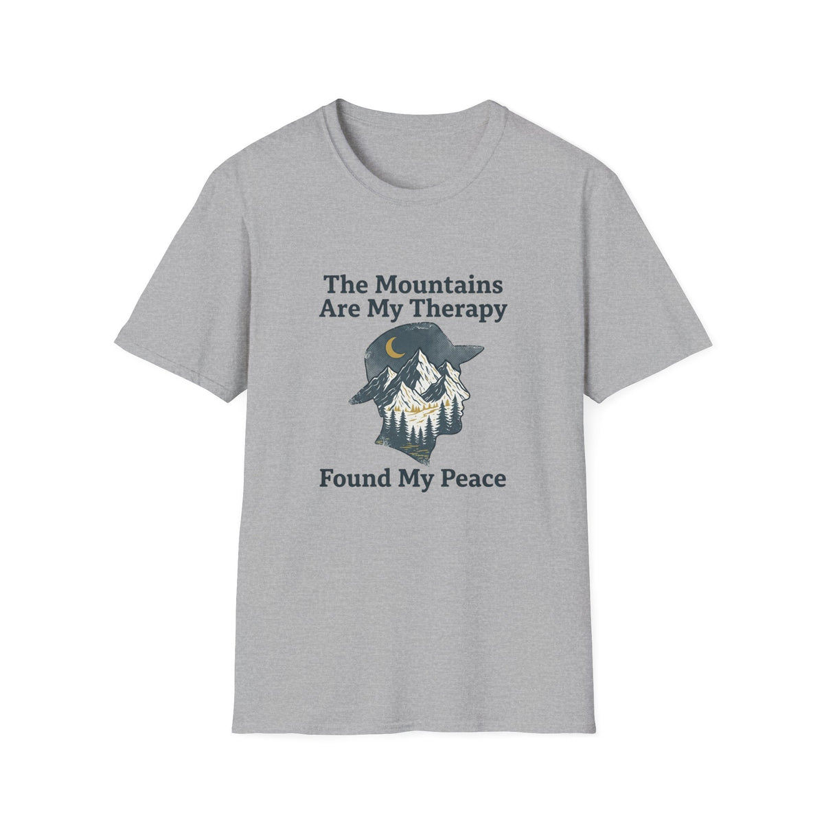 Mountain Therapy T-Shirt — "The Mountains Are My Therapy" Outdoor Graphic Tee