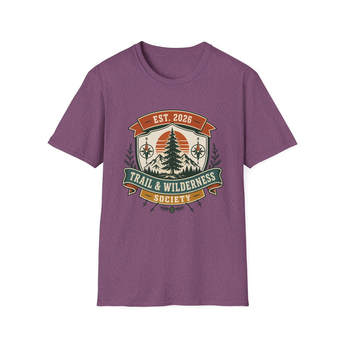 Trail & Wilderness T-Shirt – EST. 2026 Vintage Pine Outdoor Graphic Tee