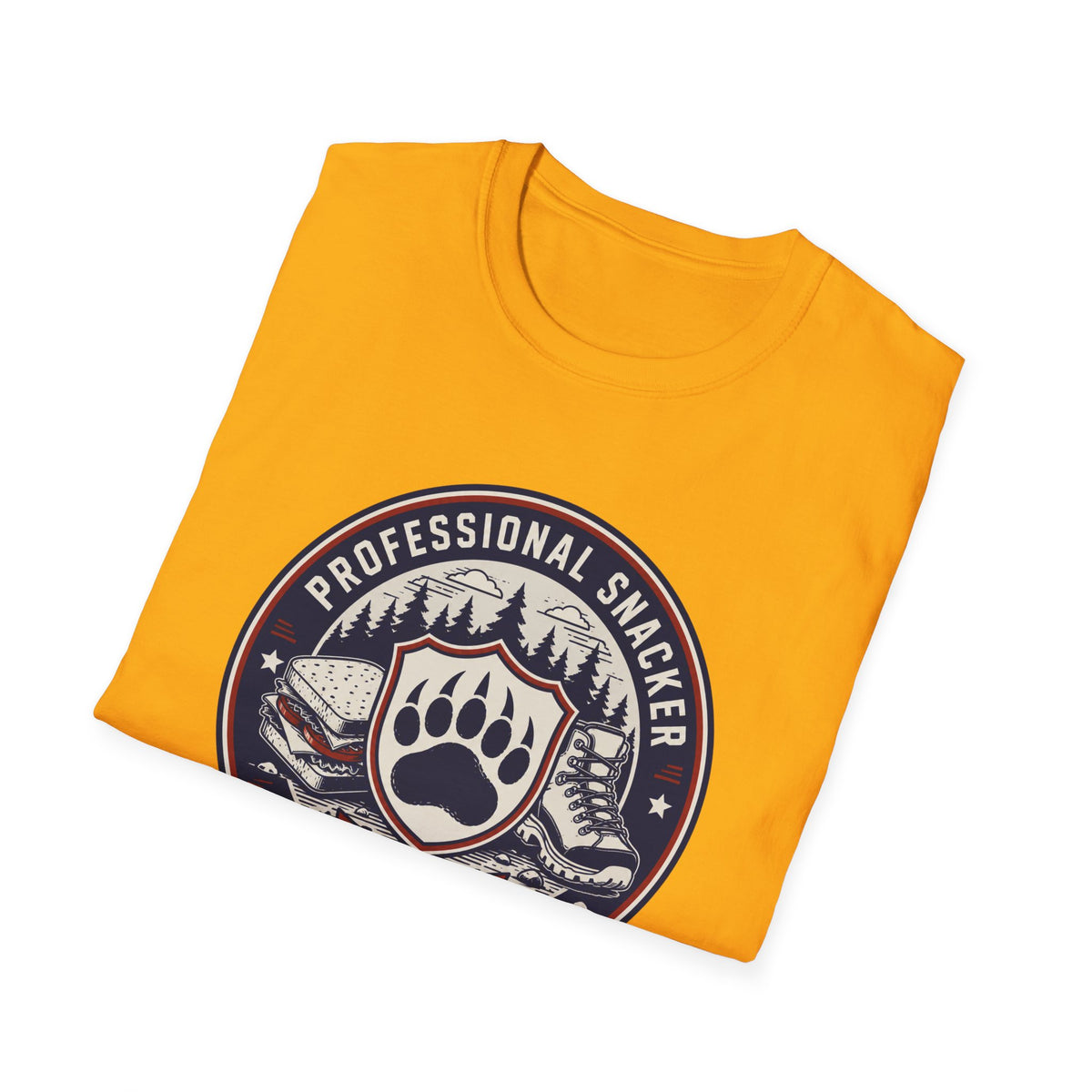 Professional Snacker T‑Shirt — Trail Division Bear Paw Graphic Tee