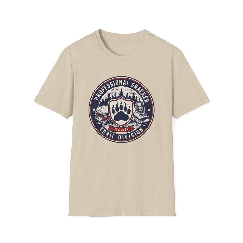 Professional Snacker T‑Shirt — Trail Division Bear Paw Graphic Tee