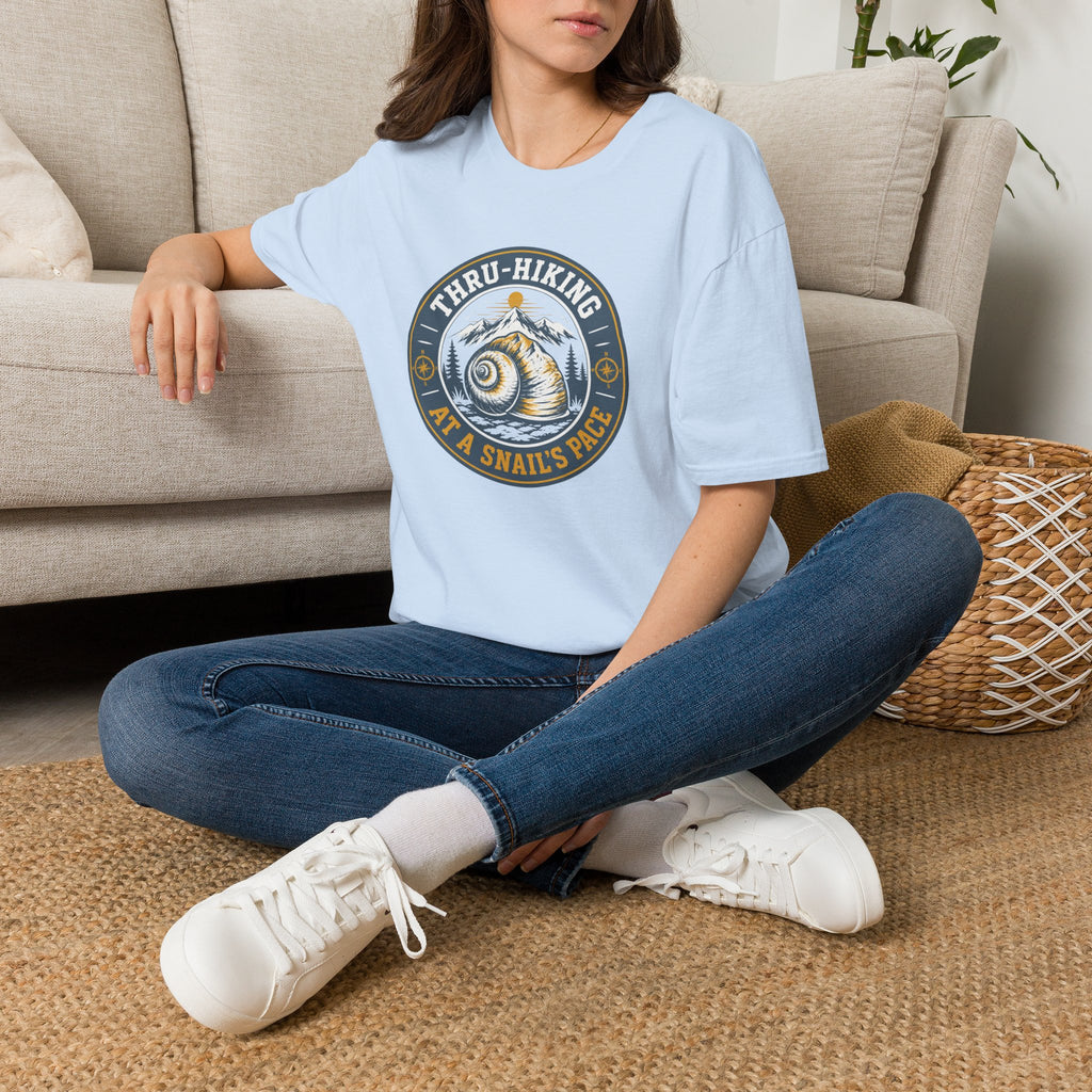 Thru-Hiking Snail's Pace T-Shirt — Slow Hiker Badge Tee