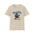 T-Shirt — "Happy Trails" Hiking Bear Graphic Tee