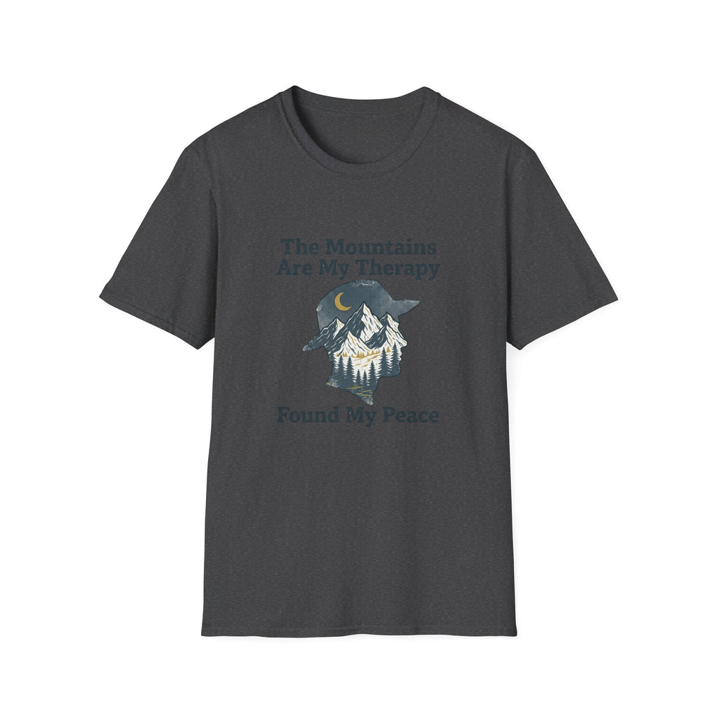 Mountain Therapy T-Shirt — "The Mountains Are My Therapy" Outdoor Graphic Tee