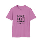 Hike. Feed. Repeat. T‑Shirt — Outdoor Dog Lover Tee