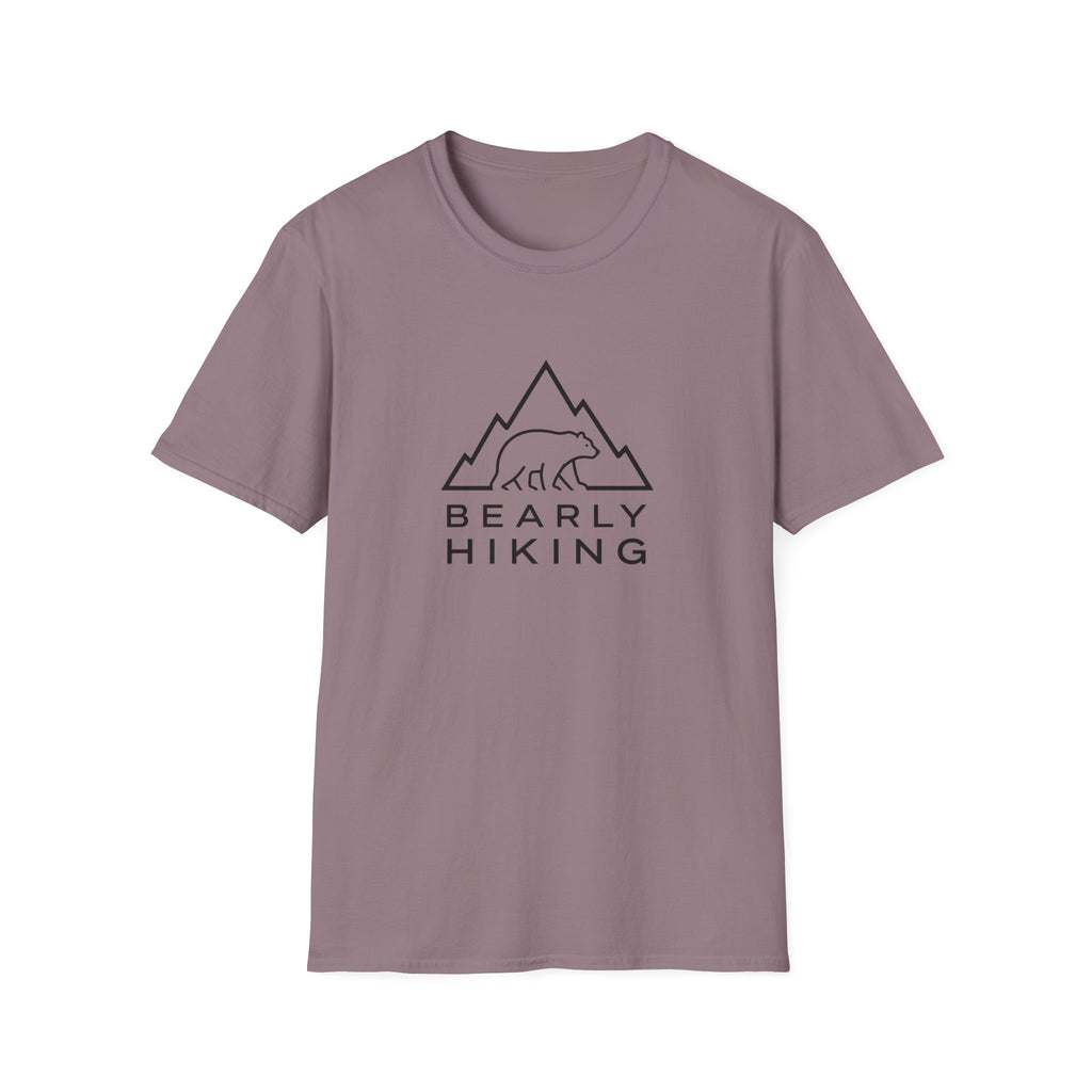 Bearly Hiking T-Shirt — Minimal Mountain Bear Outdoor Tee
