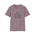 Bearly Hiking T-Shirt — Minimal Mountain Bear Outdoor Tee